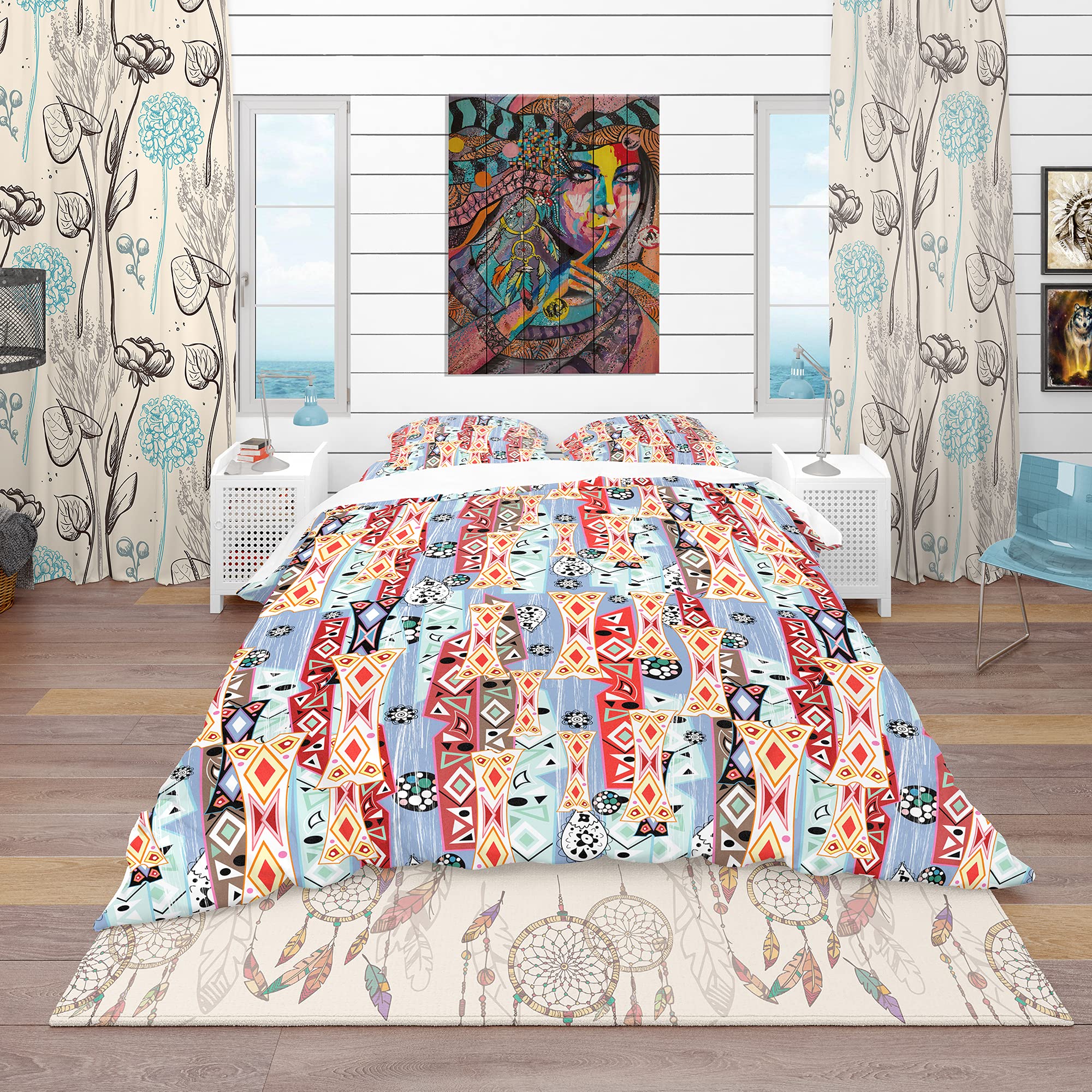 DesignQ Abstract Pattern Modern & Contemporary Duvet Cover Set - Purple Twin Size 3-Piece Bedding Set for All Seasons | Perfect for Guest Rooms, Dorms & Contemporary Bedrooms