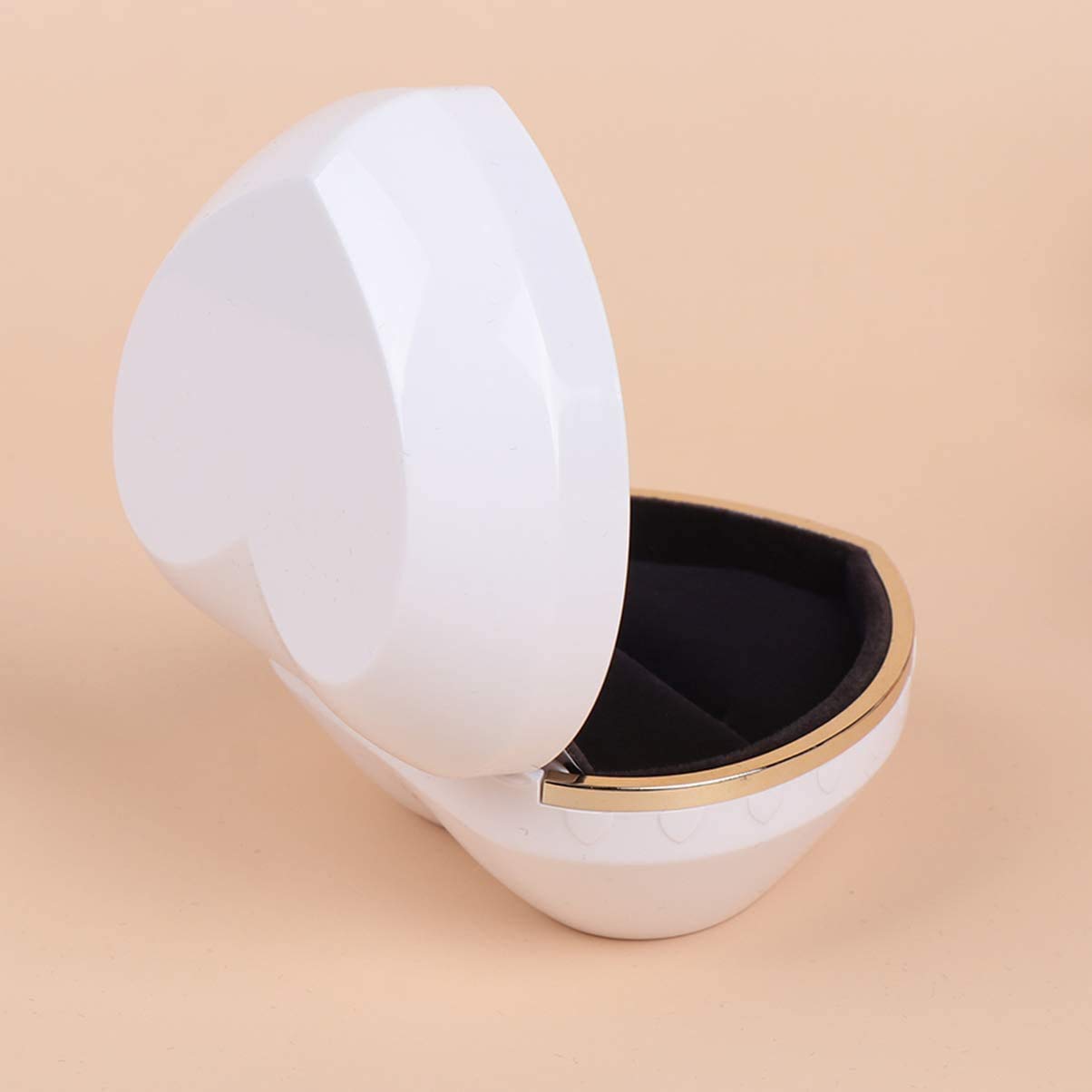 LED Light Up Ring Box with Jewelry Display - Elegant White Ring Case for Engagement, Wedding & Valentine's Day Gifts | Perfect for Proposals, Anniversary Surprises & Romantic Moments