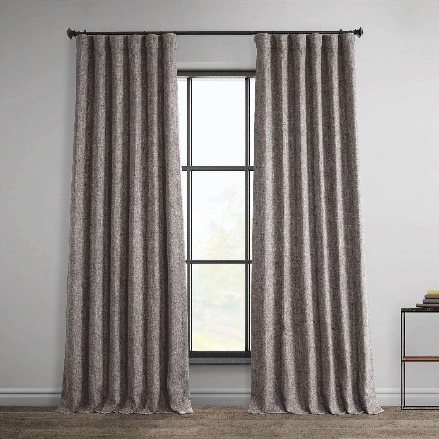Blackout Curtains for Bedroom - Mink Textured Faux Linen Window Drapes - Noise Reducing & Thermal Insulated for Better Sleep & Privacy