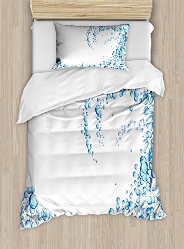 Blue Aqua White