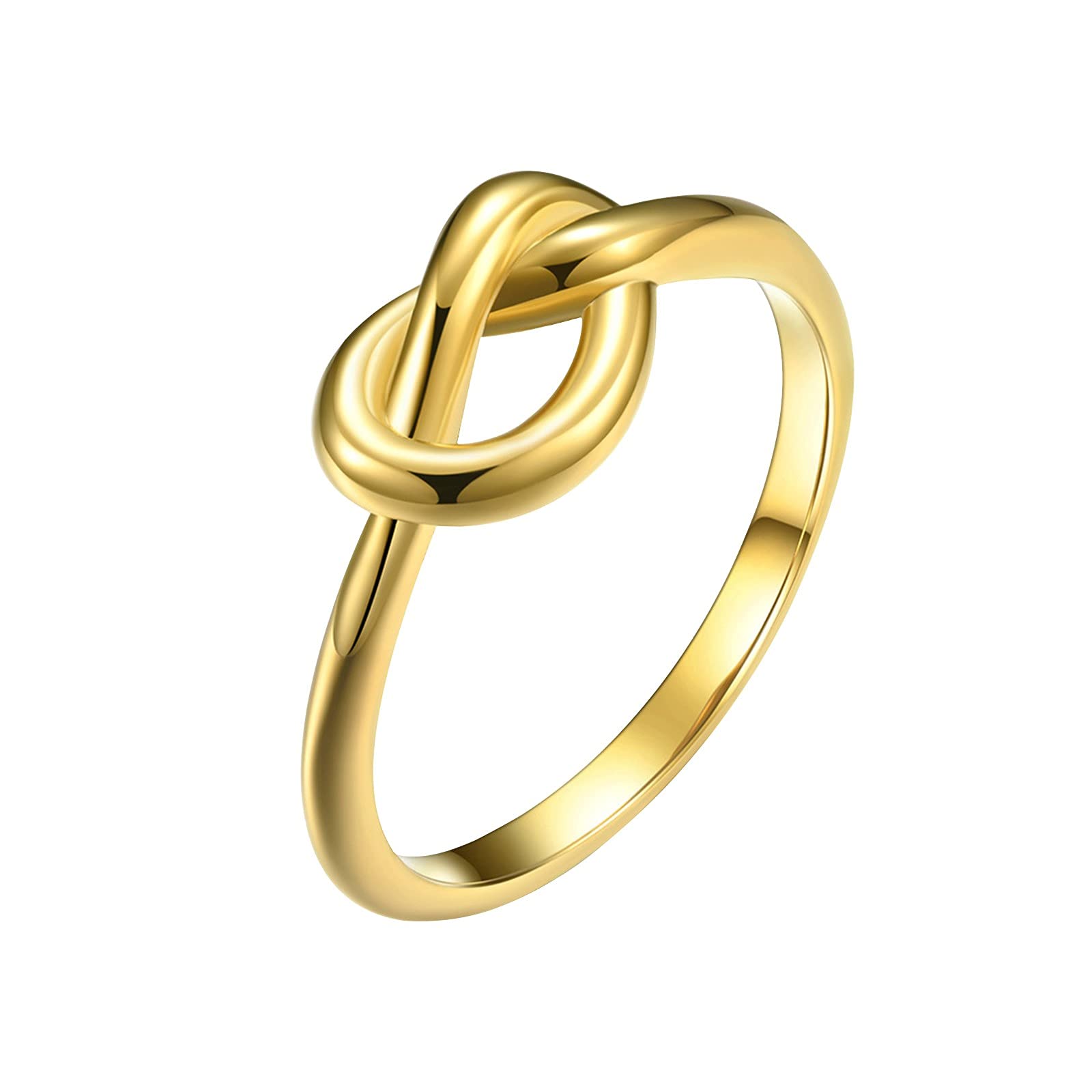 Men's Titanium Steel Knotted Heart Ring - Durable & Hypoallergenic Jewelry Gift for Women & Him - Perfect for Anniversaries, Valentine's Day & Romantic Occasions