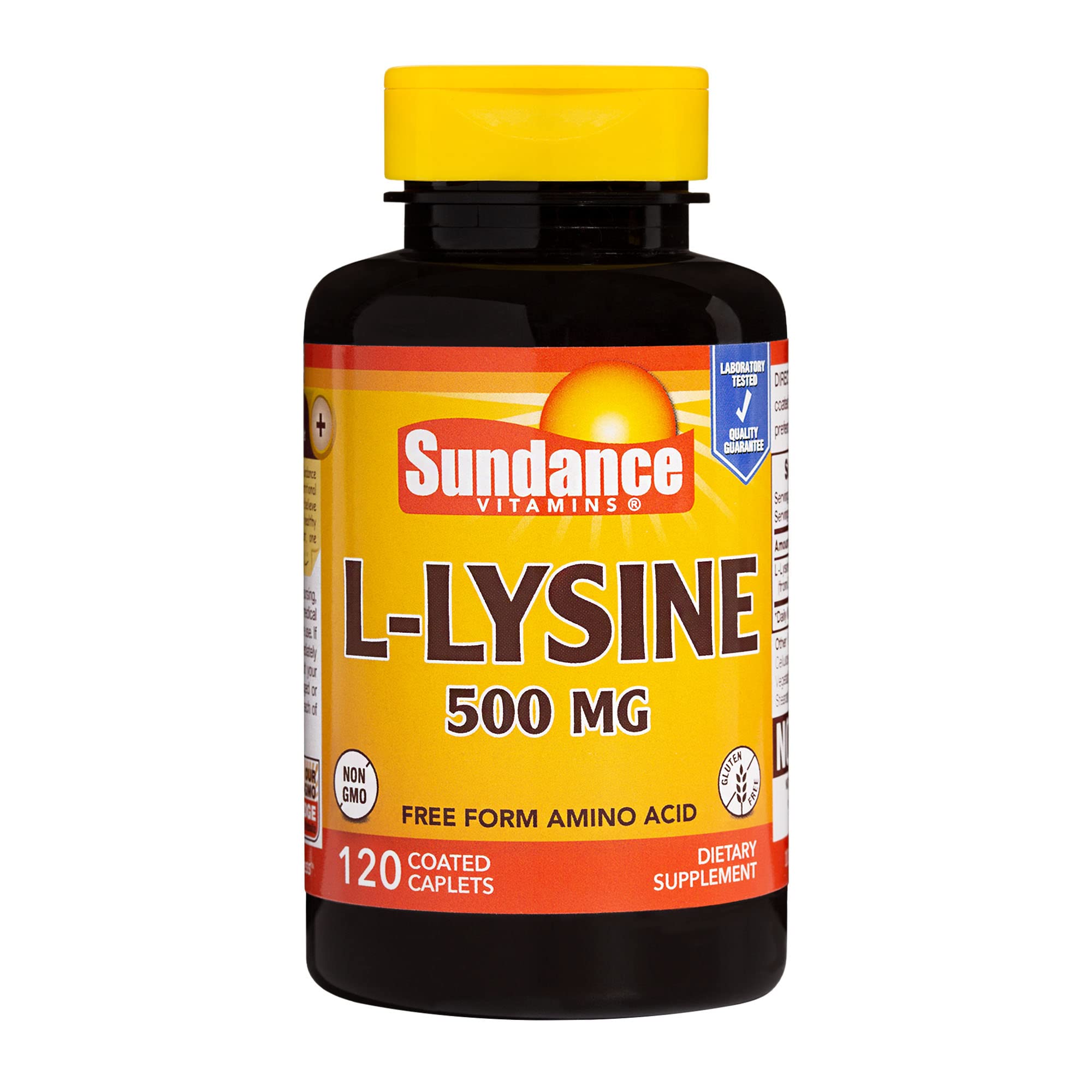 Sundance Vitamins L-Lysine 500mg - 120 Caplets (Pack of 6) | Immune Support & Cold Sore Relief Supplement for Adults | Daily Health & Wellness Boost
