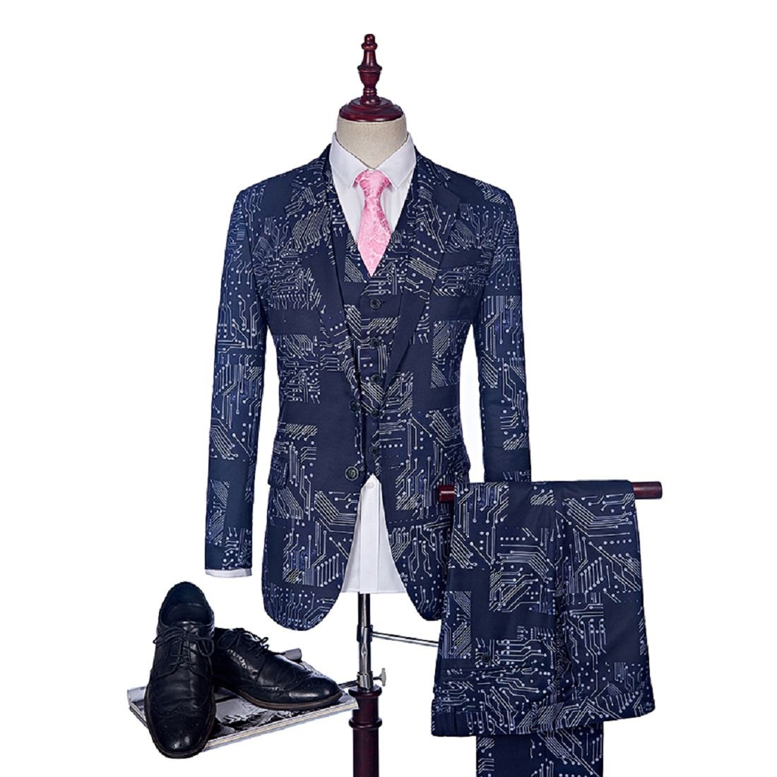 Custom Made Blue Groom Tuxedo - Stylish Luxury Groomsman Suit for Men | Perfect for Weddings, Prom & Formal Events | AB008