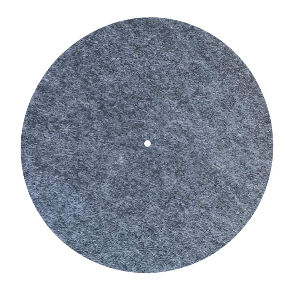 Lily Brown 3MM Thick Anti-Static Felt Turntable Mat - Premium Anti-Vibration Slipmat for Vinyl Record Players & Audiophile Headphones - Perfect for DJs, Music Lovers & Home Audio Systems