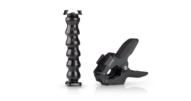 GoPro Jaws Flex Clamp Mount - Universal Action Camera Accessory for Bikes, Surfboards & Helmets | Durable Hands-Free Grip for Adventure Sports & Outdoor Activities