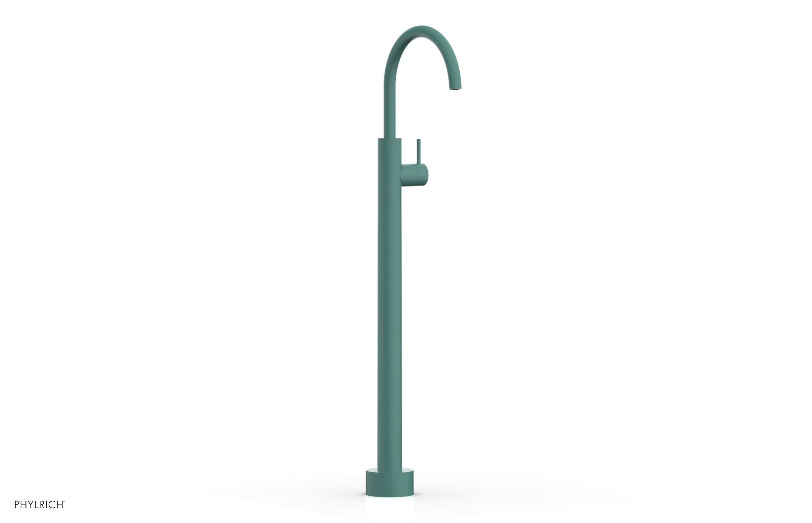 BASIC II Tall Floor Mount Tub Filler with Lever Handle - Model 230 45 02 - Perfect for Modern Bathroom Renovations and Spa-Like Bathtub Installations