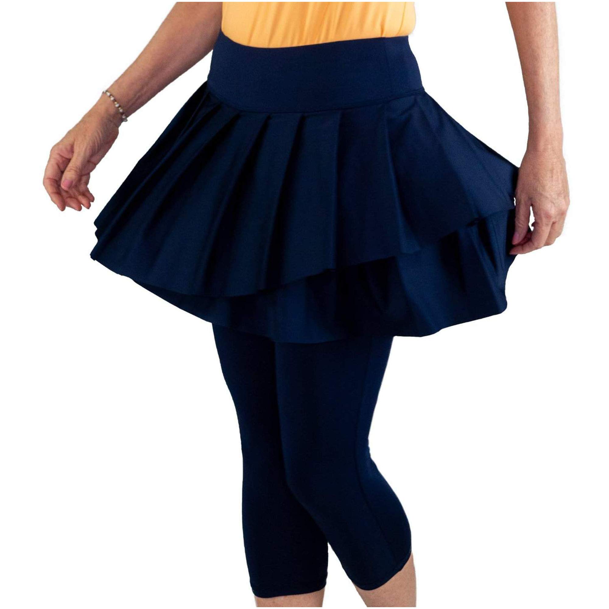 Jofit Women's Athletic Skirted Leggings - High Waist Yoga Pants for Golf, Tennis & Workout - Moisture Wicking Stretch Fabric for Comfort & Performance
