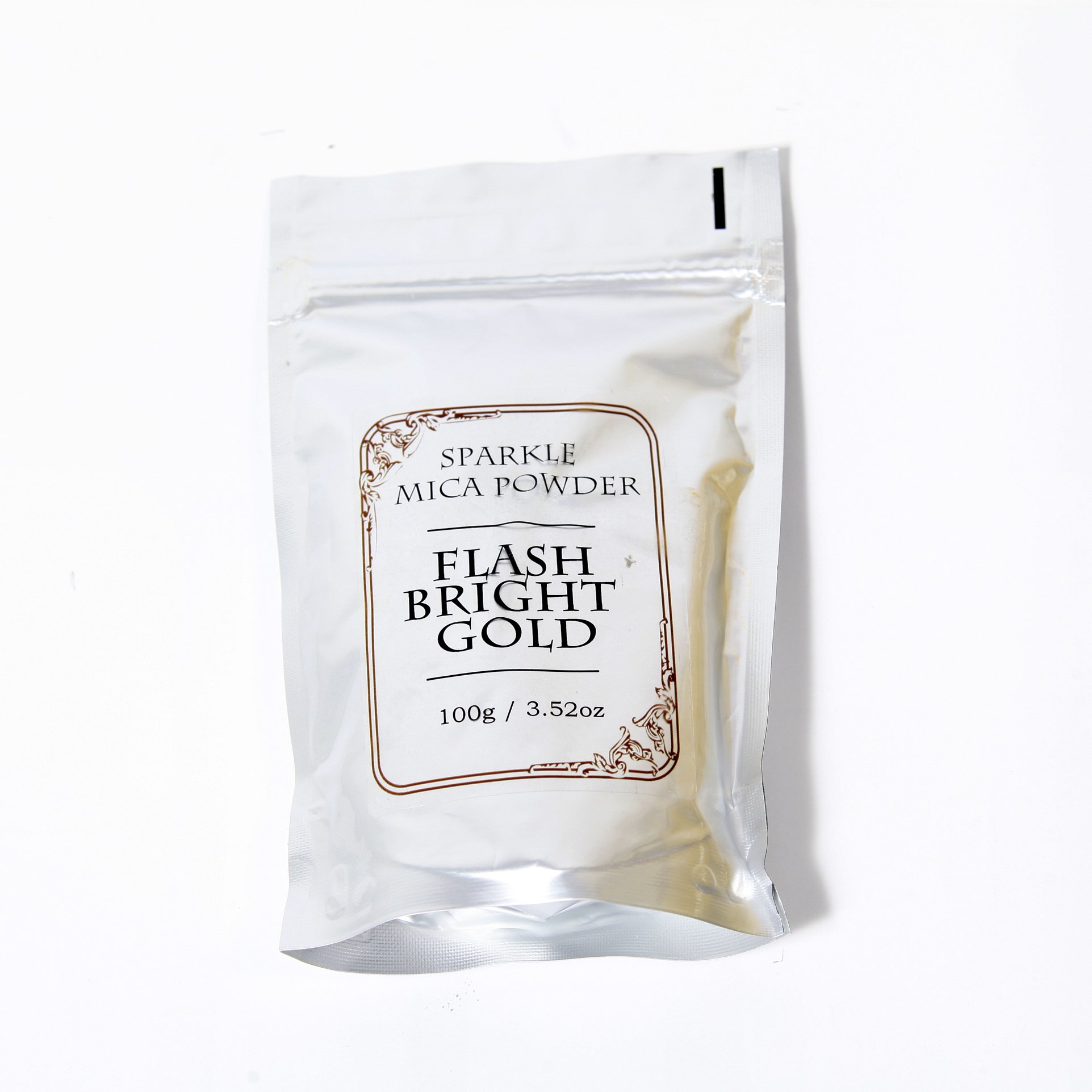 Flash Bright Gold Sparkle Mica Powder - 100g for DIY Crafts, Soap Making, Resin Art & Cosmetic Pigments | Premium Cosmetic Grade Glitter Powder for Nail Polish, Epoxy Resin & Bath Bombs