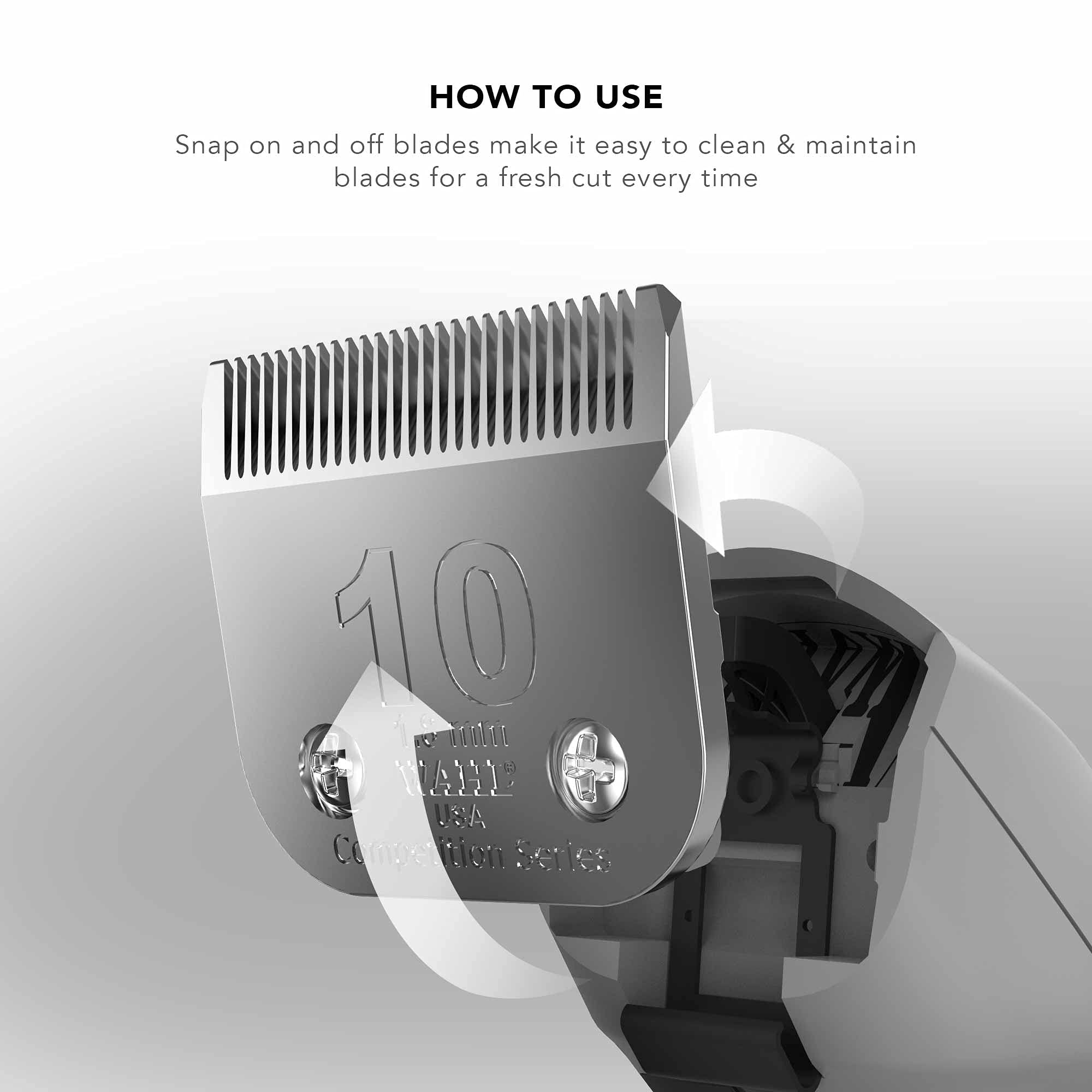 MOSER 1873-7170 Genuine Replacement Blade for Hair Clippers Type 1873, 1854, 1871, 1855, 1884, 1872 - 0.3mm Precision - Perfect for Professional Barbers & Home Haircuts