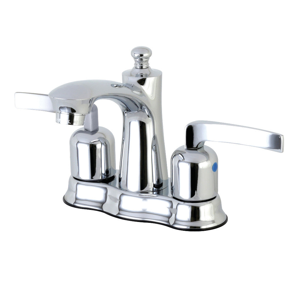 Kingston Brass FB7611EFL 4-Inch Centerset Bathroom Faucet - Chrome Finish for Vanity Sink, Perfect for Modern Bathroom Renovation and Home Upgrade