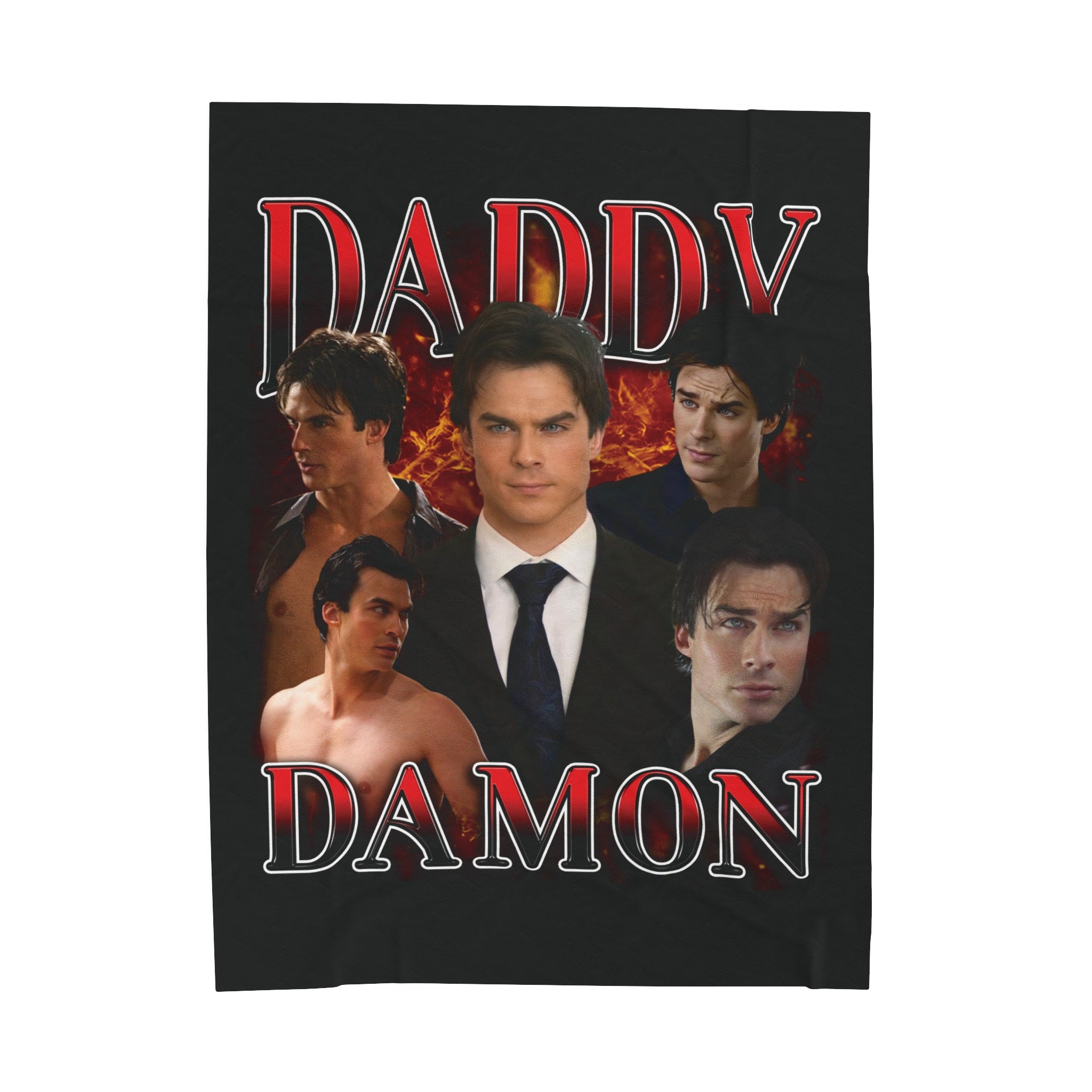 Cozy Daddy Damon Blanket - Ultra Soft & Warm Fleece Throw for Men - Perfect for Lounging, Camping & Gifts