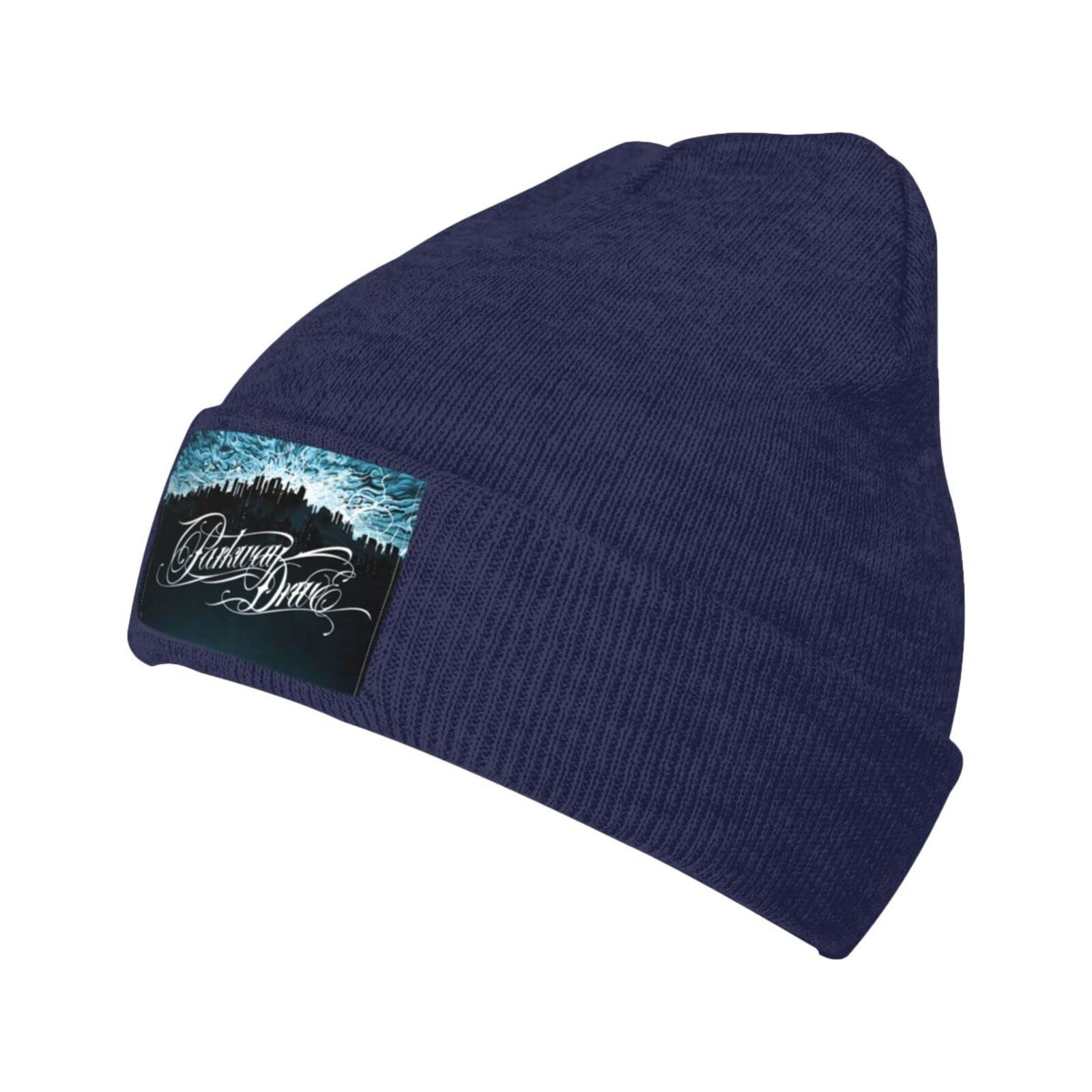 Parkway Drive Beanie Hats for Men & Women - Winter Skull Cap Thermal Knit Hats, Lightweight Toboggan Cap in Navy Blue - Perfect for Skiing, Snowboarding & Cold Weather Activities