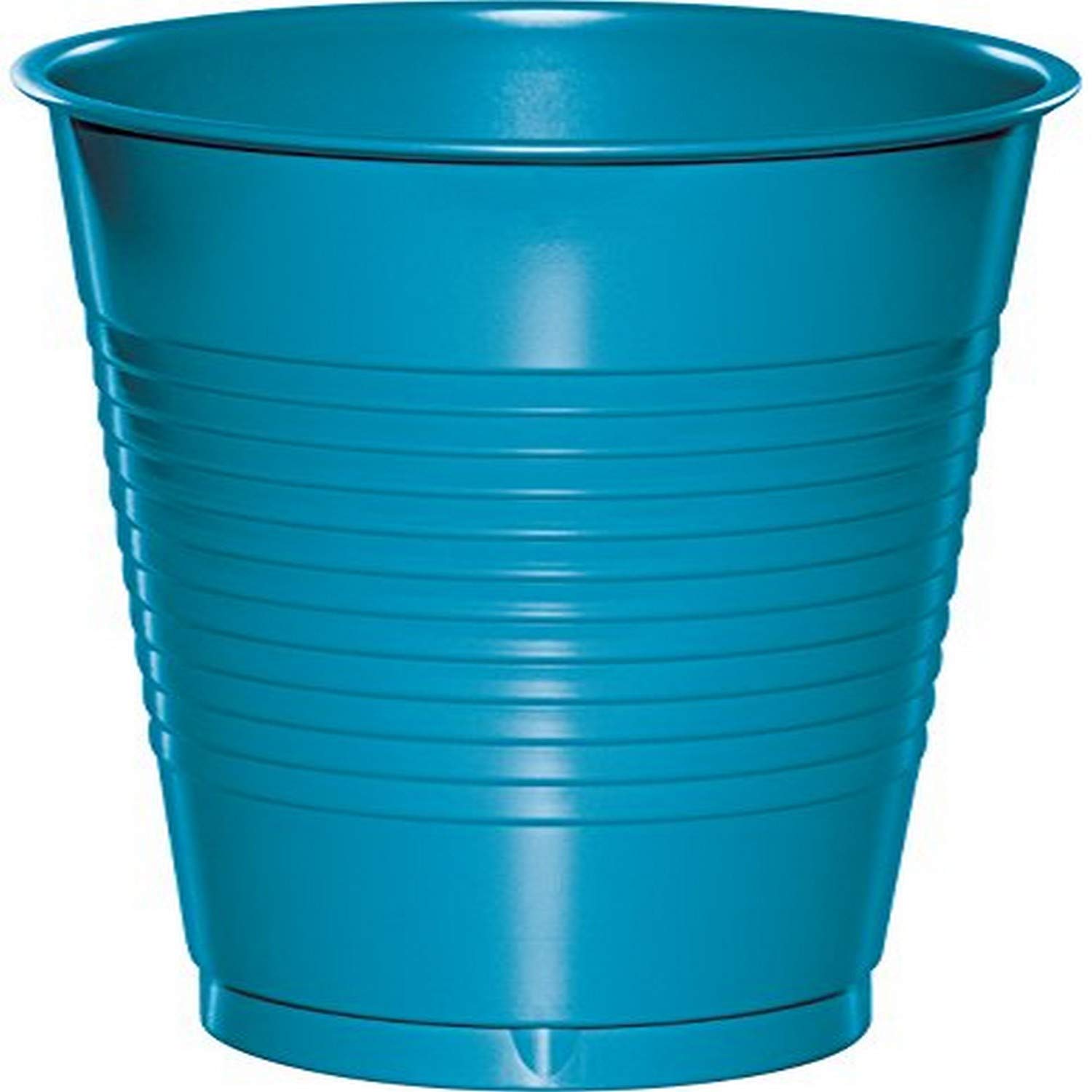 Creative Converting 16 oz Turquoise Plastic Party Cups - 20 Count Bulk Pack for Birthday, Wedding, Baby Shower & Summer BBQ Events