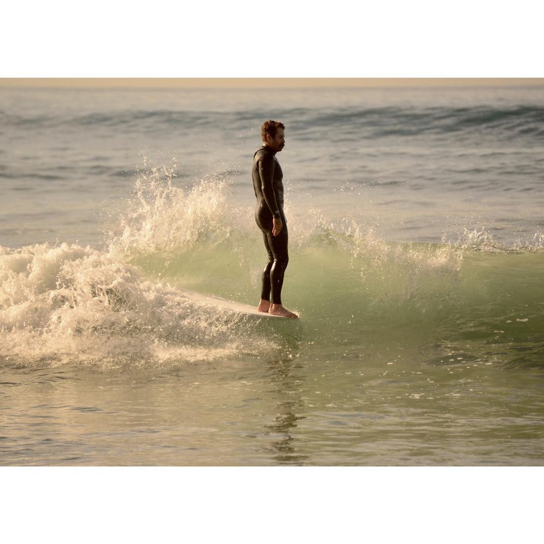 CJ Nelson Neo Classic 9'5 Surfboard - Tan Thunderbolt Silver - Premium Longboard for Wave Riding & Beach Lifestyle