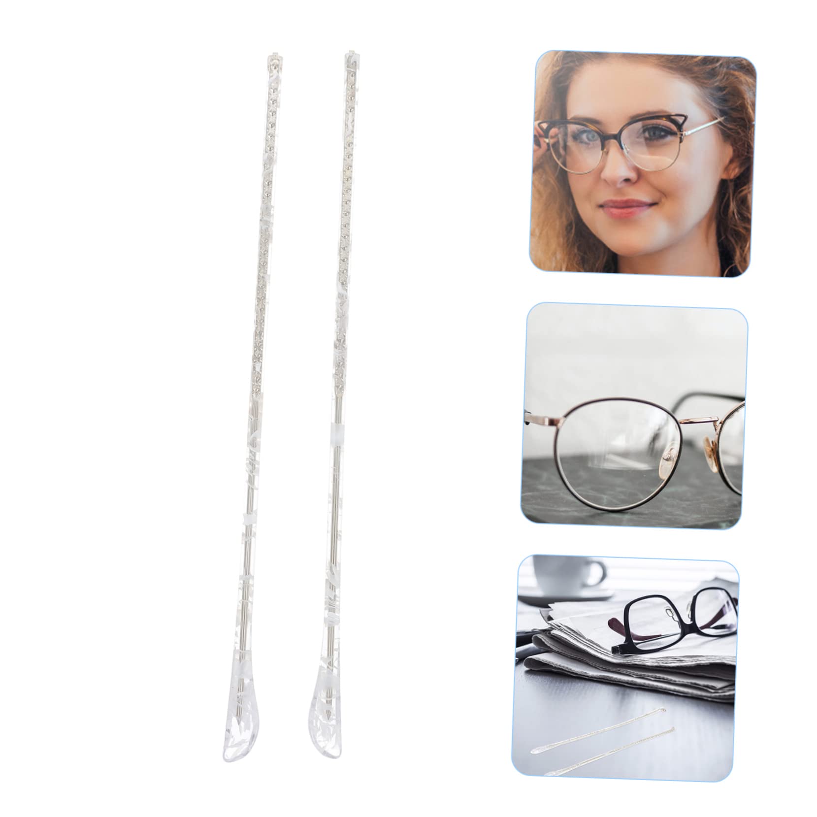 Minkissy 3 Pairs Metal Glasses Frame Holder Replacement Parts - Eyeglass Arm Legs for Shortsighted Glasses, Sunglasses & Reading Glasses | Perfect for Broken Frame Repair & DIY Accessories