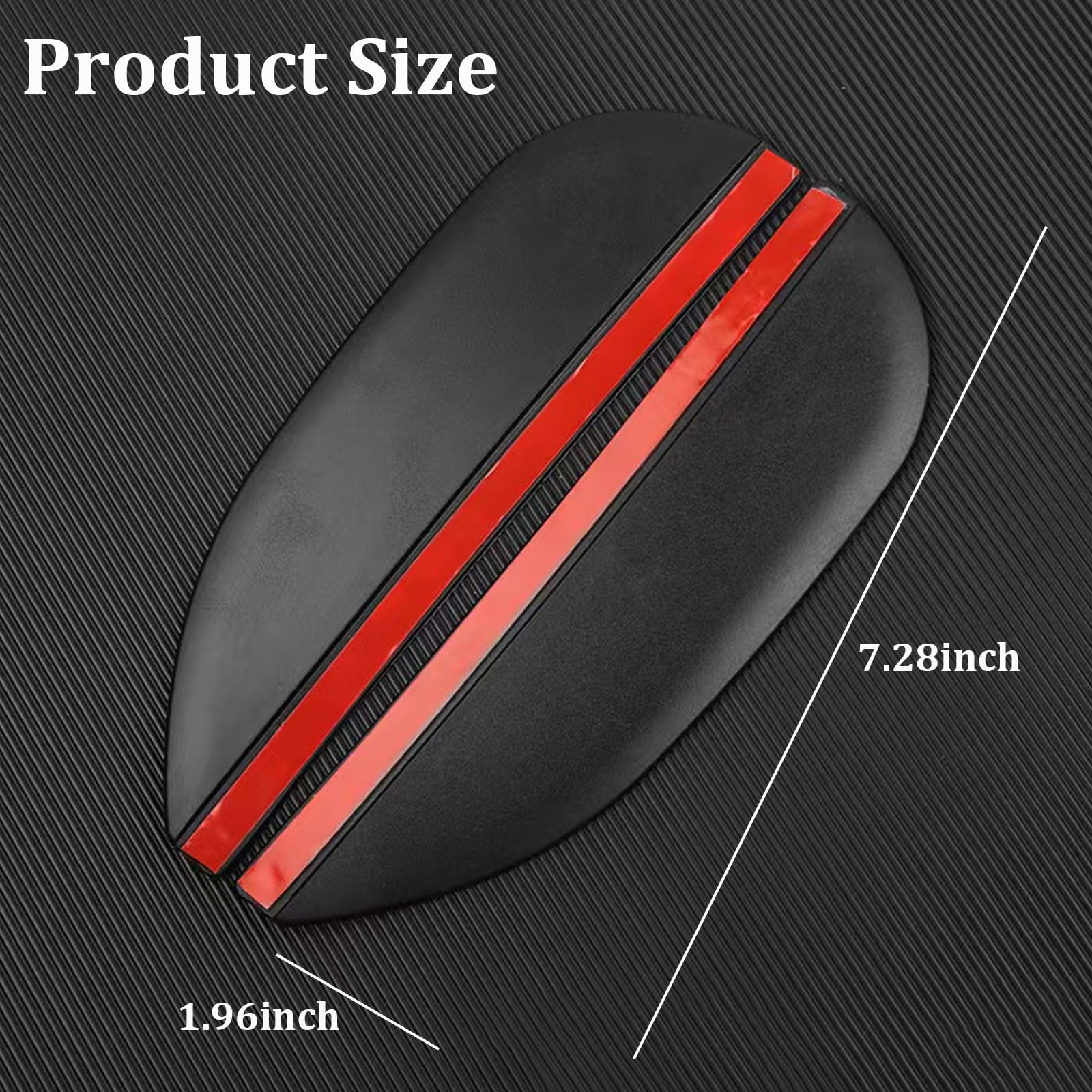 Car Rearview Mirror Rain Guards - Waterproof Mirror Visor Protector Film for Cars, Trucks & SUVs - Universal Fit, Anti-Rain & Splash Shield (2-Pack, Solid Black) - Perfect for Rainy Weather & Night Driving