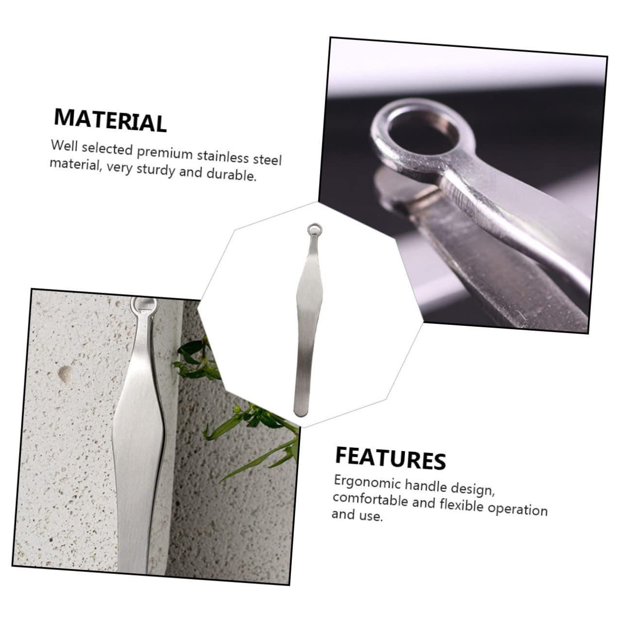 1pc Stainless Steel Nose Hair Scissors - Professional Nasal Hair Trimmer & Eyebrow Grooming Tool for Men - Painless Nose Hair Removal, Beard & Mustache Trimming - Perfect for Travel, Home & Personal Grooming Kit