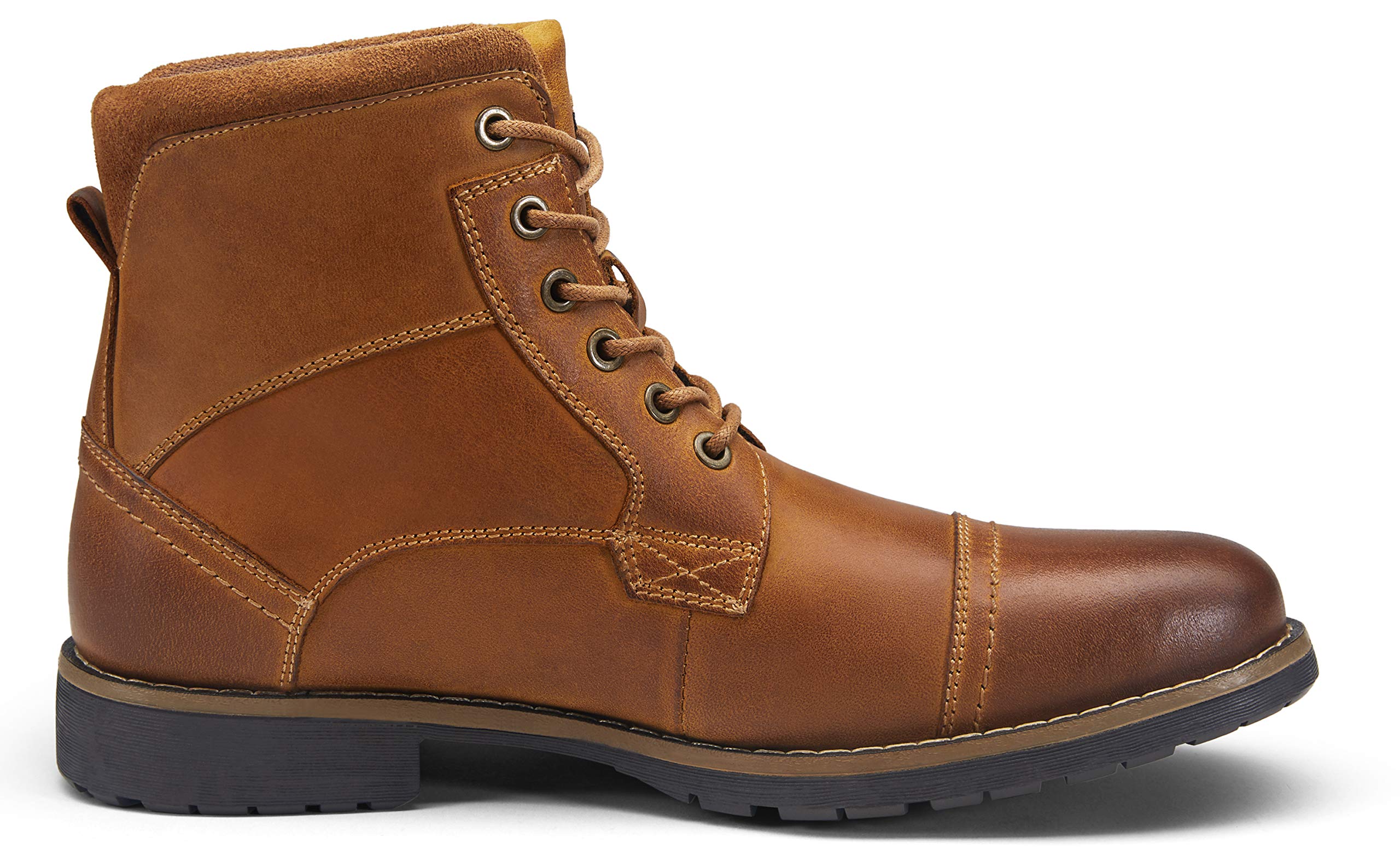 Vostey Men's Casual Motorcycle Combat Ankle Boots - Stylish Dress Boots for Everyday Wear & Outdoor Adventures