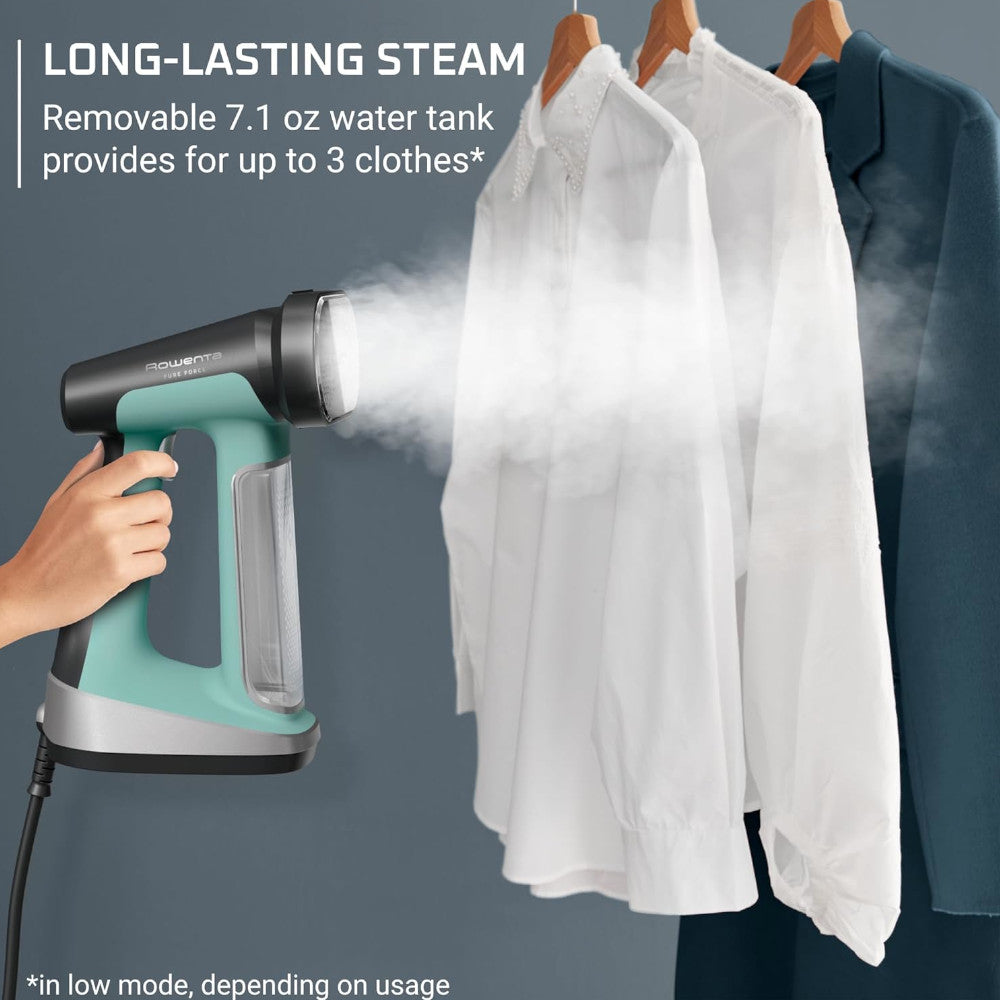 ROWENTA DR8820U1 Pure Force 2-in-1 Steamer and Iron - Powerful Garment Care for Wrinkles & Stubborn Creases | Home & Professional Use | Blemished Packaging with Full Warranty | Perfect for Clothes, Curtains & Upholstery