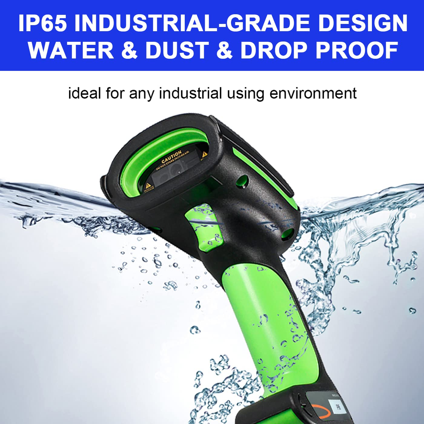 MDW8004 Bluetooth Wireless 2D Barcode Scanner - Dual Mode QR Code Reader for Metal & Inkjet Codes | Fast Magnetic Charging | Ideal for Retail, Warehouse & Inventory Management