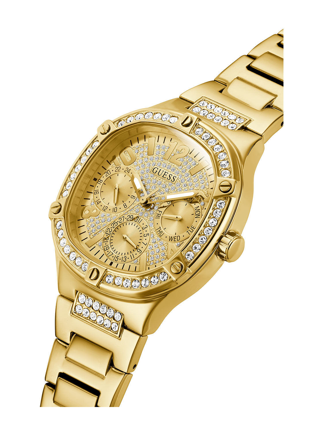 Luxury Gold Duchess Crystal Glitz Watch for Women - Elegant Fashion Accessory for Parties, Weddings & Special Occasions