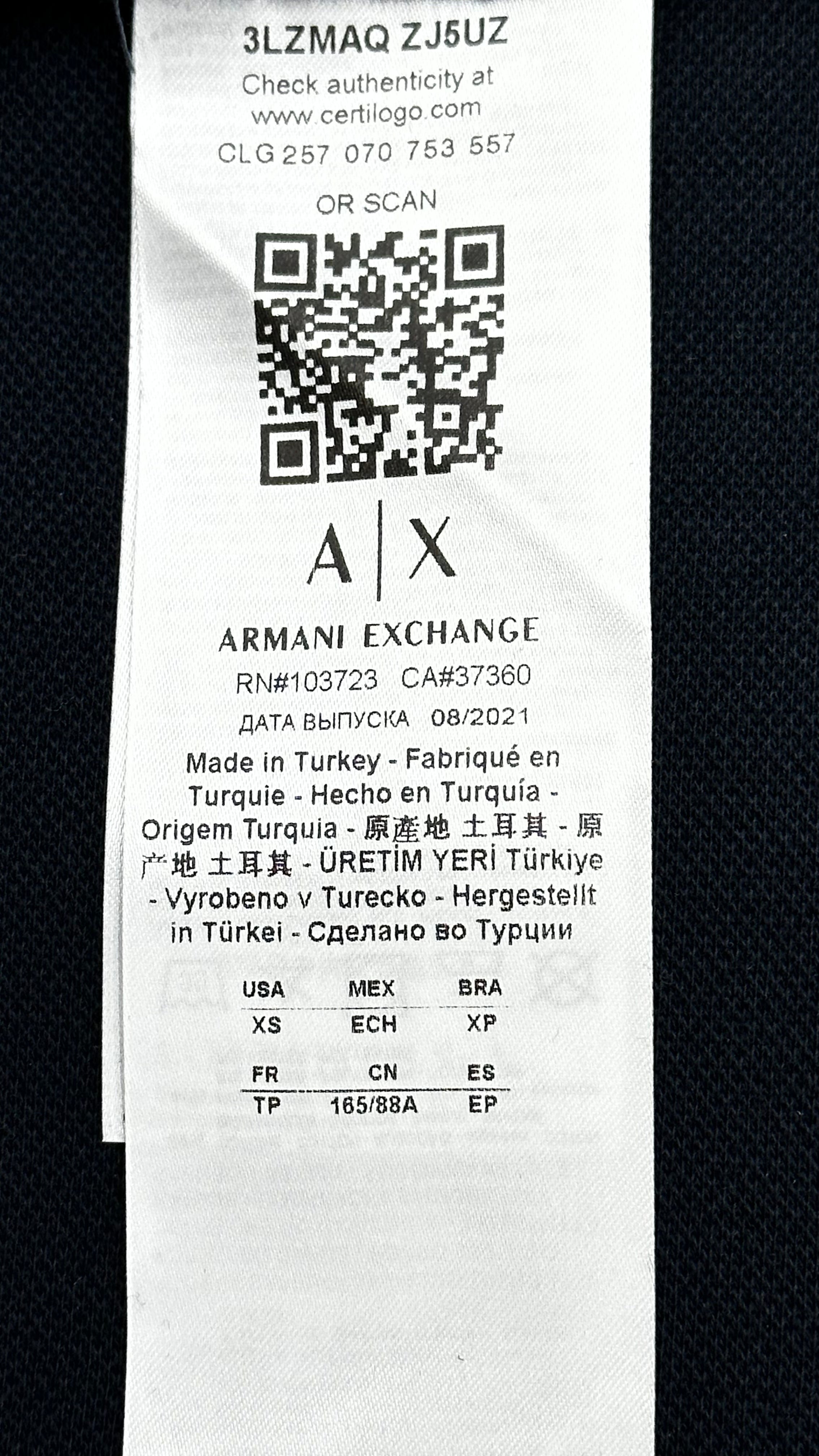 Armani Exchange Eagle Navy Black Hoodie for Men - Stylish & Comfortable Pullover for Casual Wear & Street Fashion
