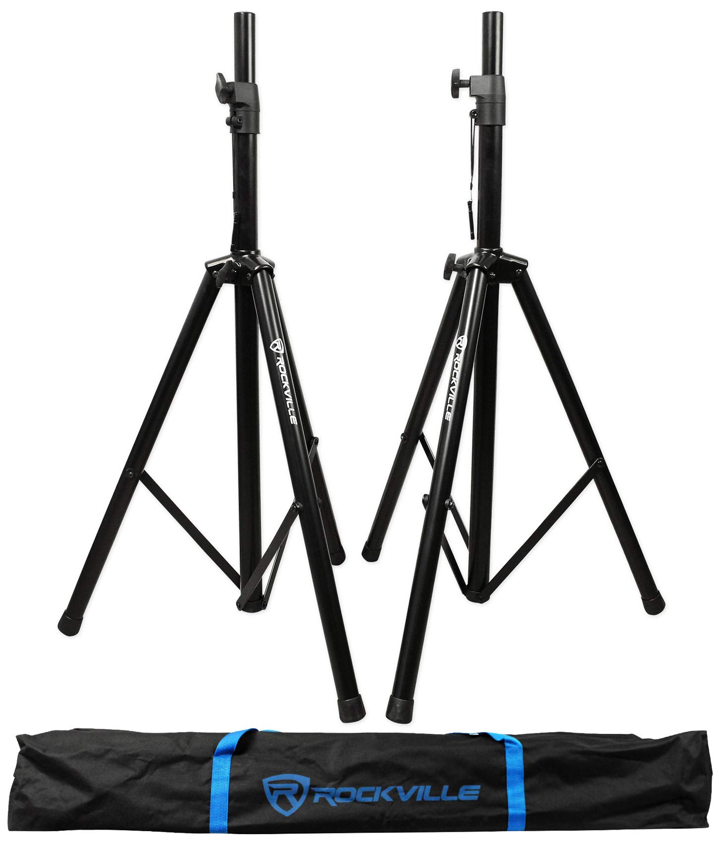 Rockville KPS10 10-Inch 3-Way 1200W MDF Professional Karaoke Speakers with Tripod Stands - Perfect for Home Parties, DJ Events & Live Performances