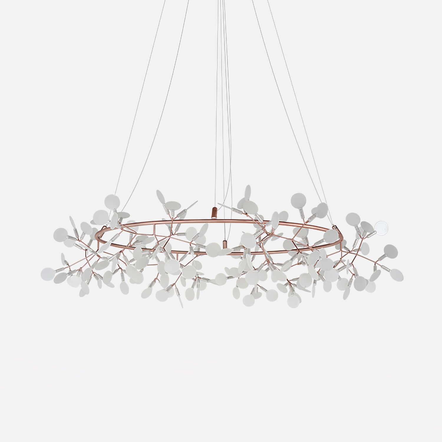 Big O Firefly LED Chandelier - Modern Crystal Ceiling Light Fixture for Dining Room, Living Room & Bedroom - Energy Efficient Dimmable Lighting for Home Decor