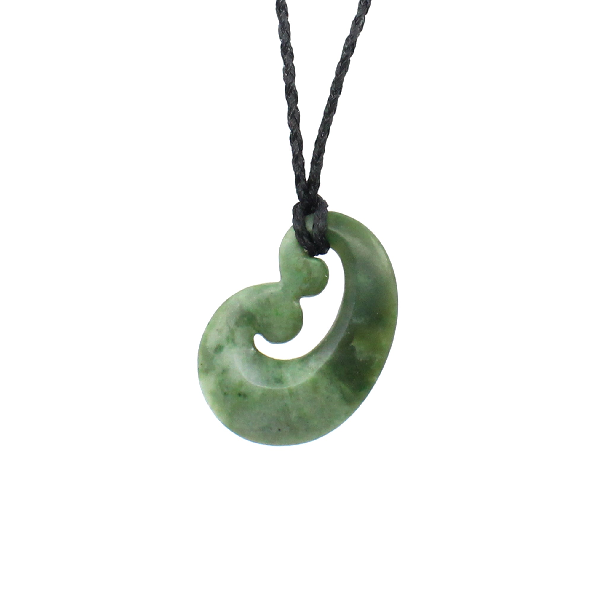 Authentic Double Koru Pounamu Pendant - Handcrafted Maori Greenstone Necklace for Men & Women - Perfect for Spiritual Gifts, Cultural Jewelry & Special Occasions
