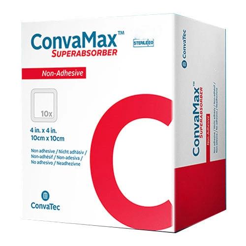 ConvaMax Super Absorbent Adhesive Wound Dressing Pads 4x4 Inches - Sterile, Non-Stick Gauze for First Aid, Cuts, Burns & Post-Surgical Care - Ideal for Home, Hospital & Emergency Kits