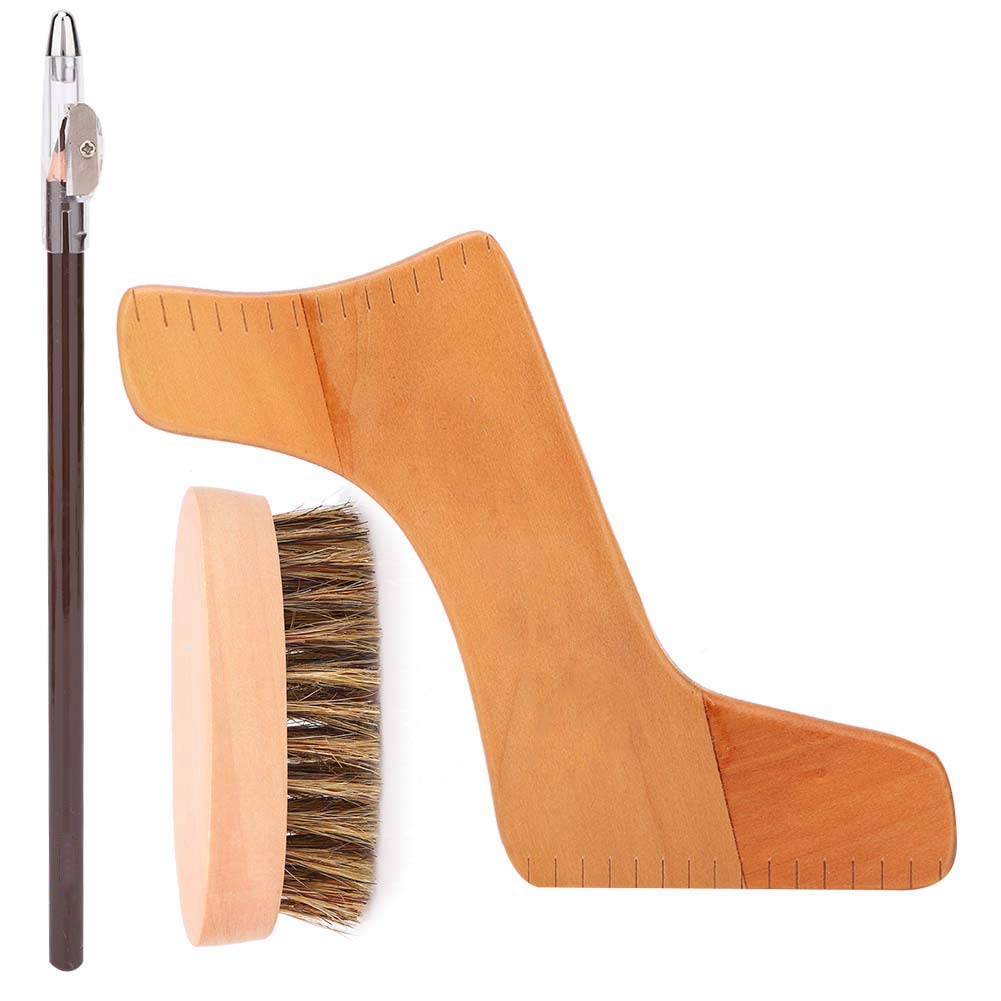 Premium Beard Grooming Kit for Men - Natural Wood Mustache Brush, Beard Comb & Styling Tools Set - Perfect Gift for Dad, Boyfriend, Husband - Ideal for Daily Grooming & Special Occasions