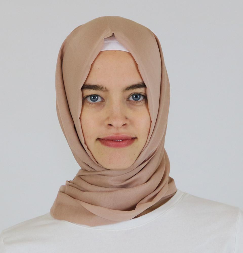 Aker Ince Premium Hijab Shawl #330 Mocha - Soft Muslim Headscarf for Women, Modest Fashion Accessory for Daily Wear, Prayer, and Special Occasions