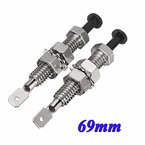 2Pcs Universal Adjustable Car Truck Bonnet Alarm Light Hood Door Pin Switch 69mm - Perfect for Vehicle Security & Anti-Theft Protection