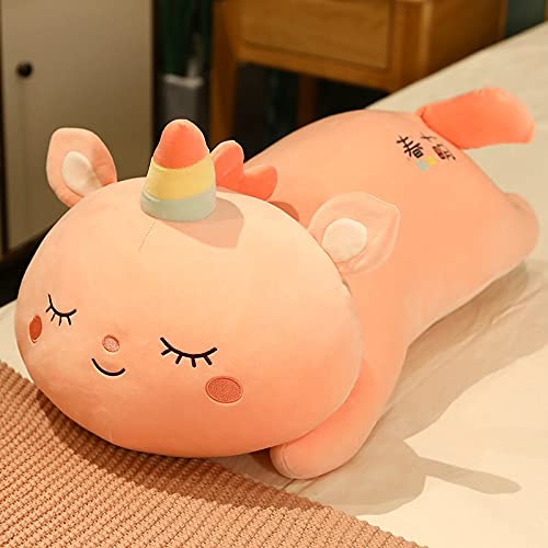 Cute Pink Unicorn Plush Toy Stuffed Animal Pillow (23-85cm) - Soft Huggable Doll for Kids, Perfect Gift for Boys & Girls Birthday, Baby Shower, Nursery Decor | Great for Cuddling, Playtime, and Room Decoration