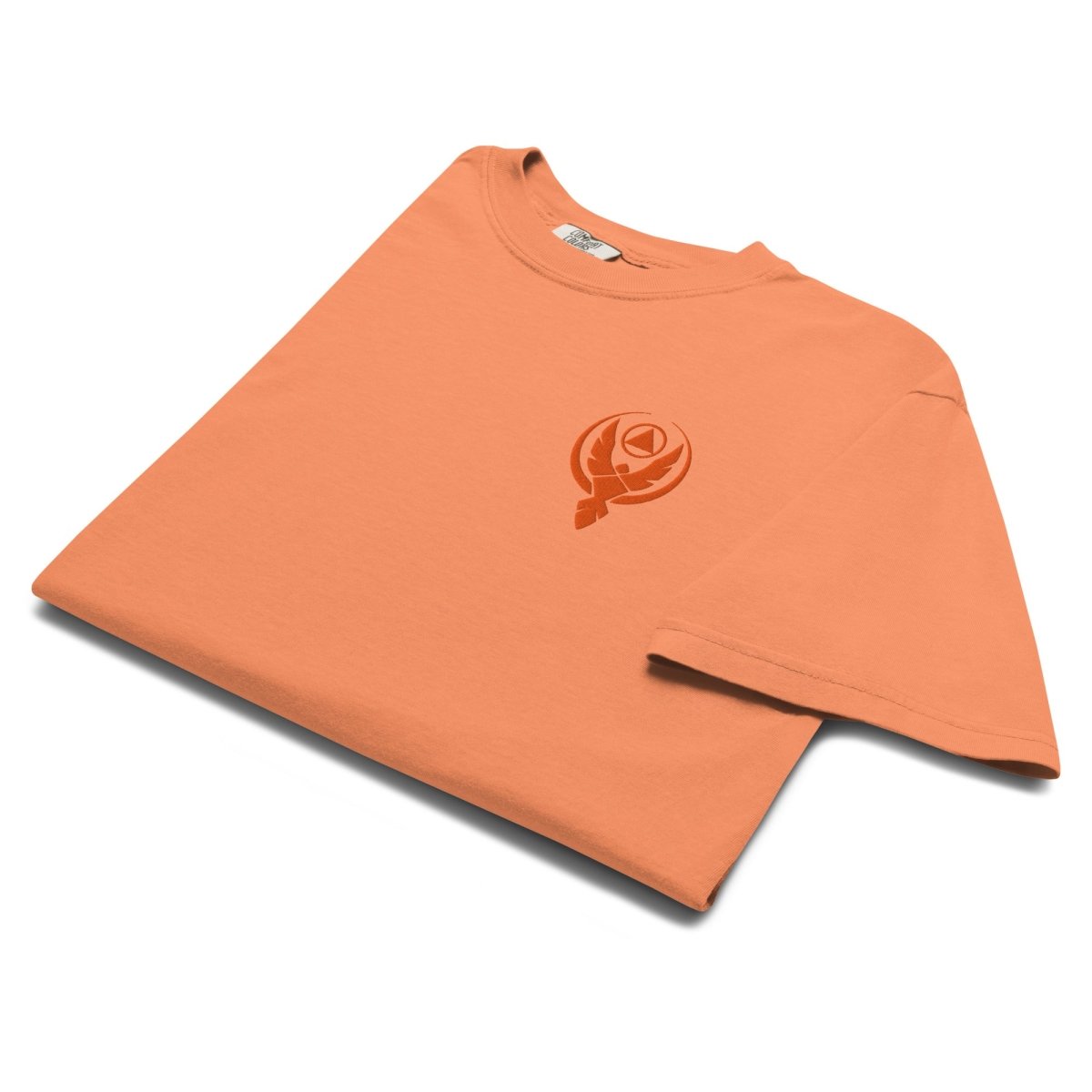 Premium Heavyweight T-Shirt with Phoenix Front Embroidery & Back Print - Sober Translations Vol.4 - Streetwear, Casual Wear & Festival Fashion