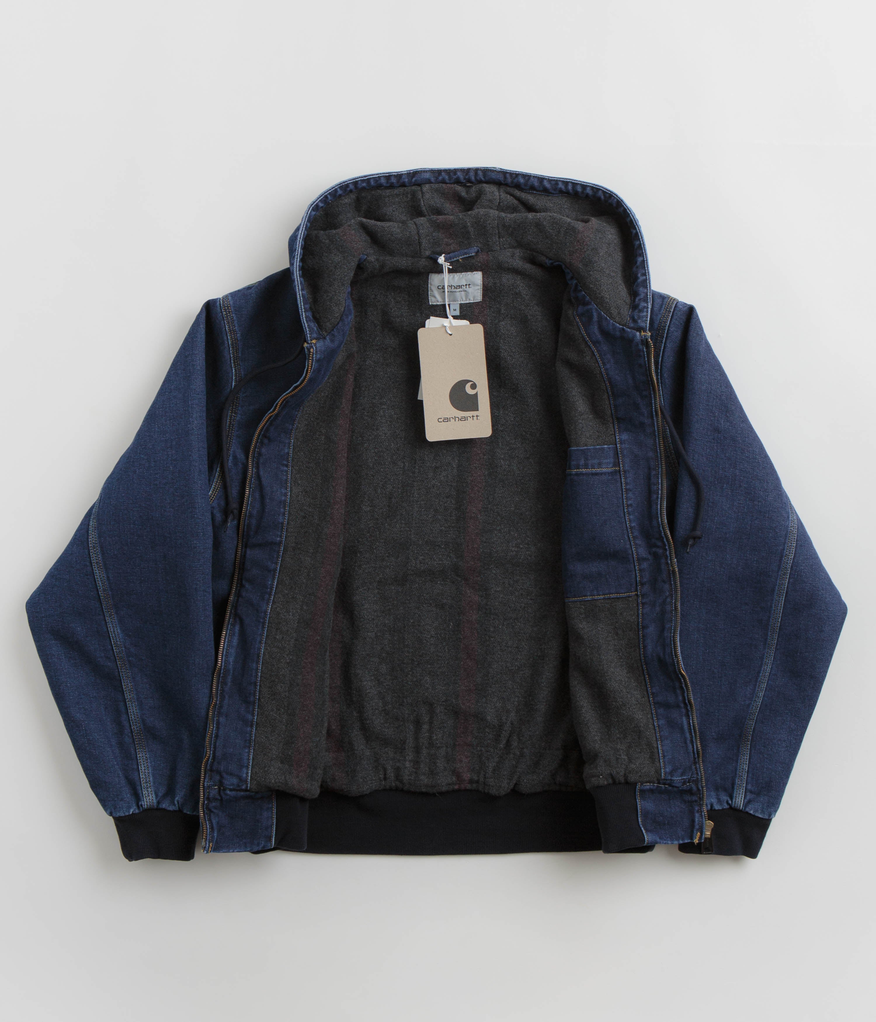 Carhartt OG Active Jacket for Men - Blue Stone Washed Workwear Jacket | Durable Outdoor & Work Jacket for Construction, Hiking & Casual Wear