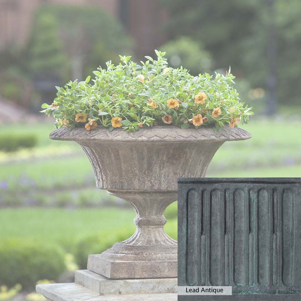 Campania International Smithsonian Fluted Valentine Urn - Elegant Garden Decor for Valentine's Day, Weddings & Home Accents