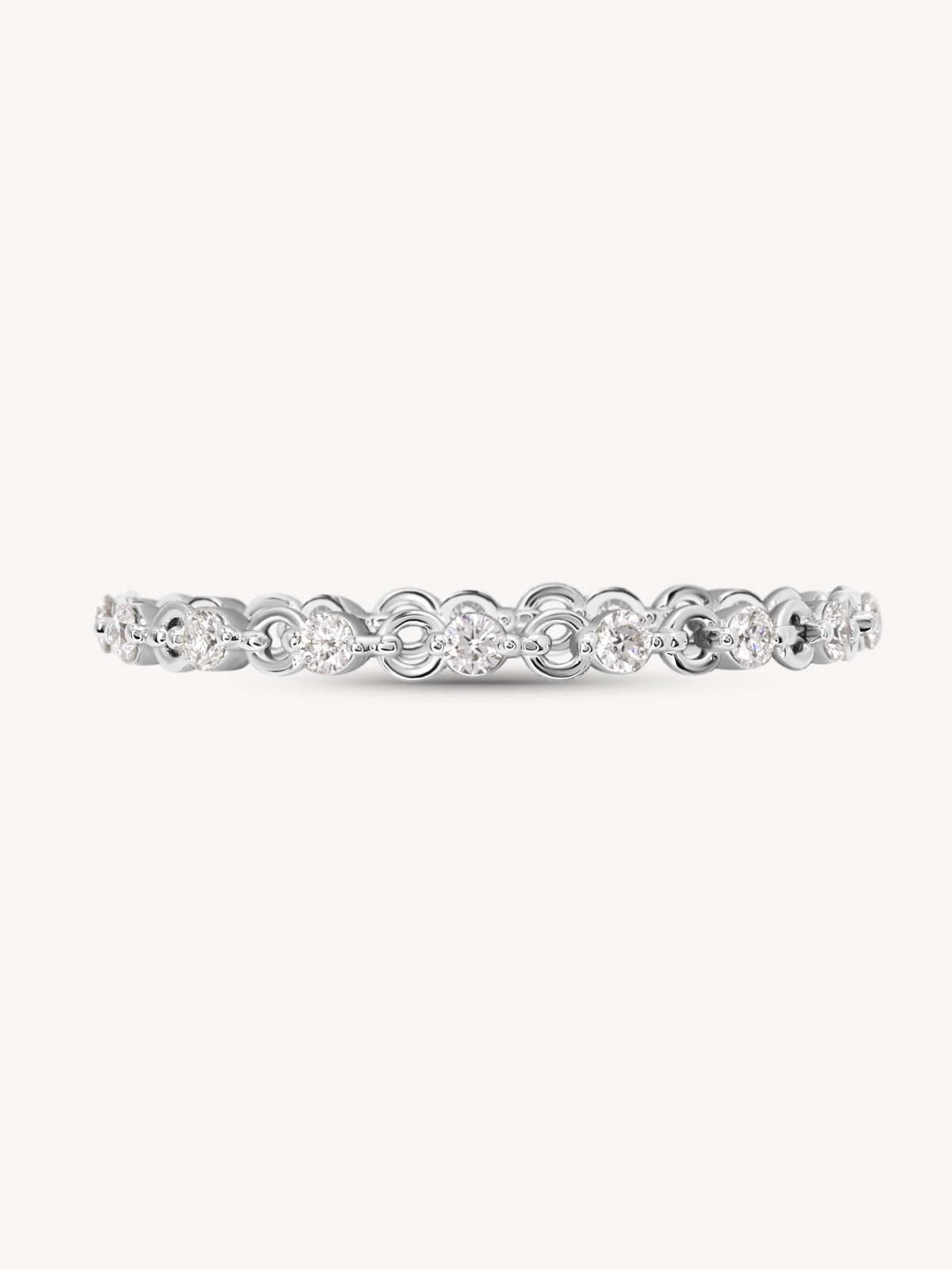 Diamond Eternity Ring for Women - 14K Gold/Platinum Wedding Band - Perfect for Anniversaries & Proposals