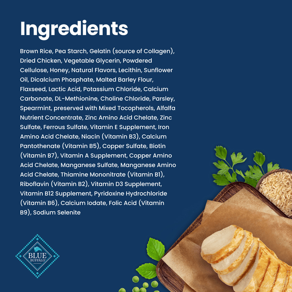 BLUE Natural Dental Chews for Dogs - Tartar Control & Fresh Breath - Healthy Teeth Cleaning Treats for Small, Medium & Large Breeds - Perfect for Daily Oral Care & Training Rewards