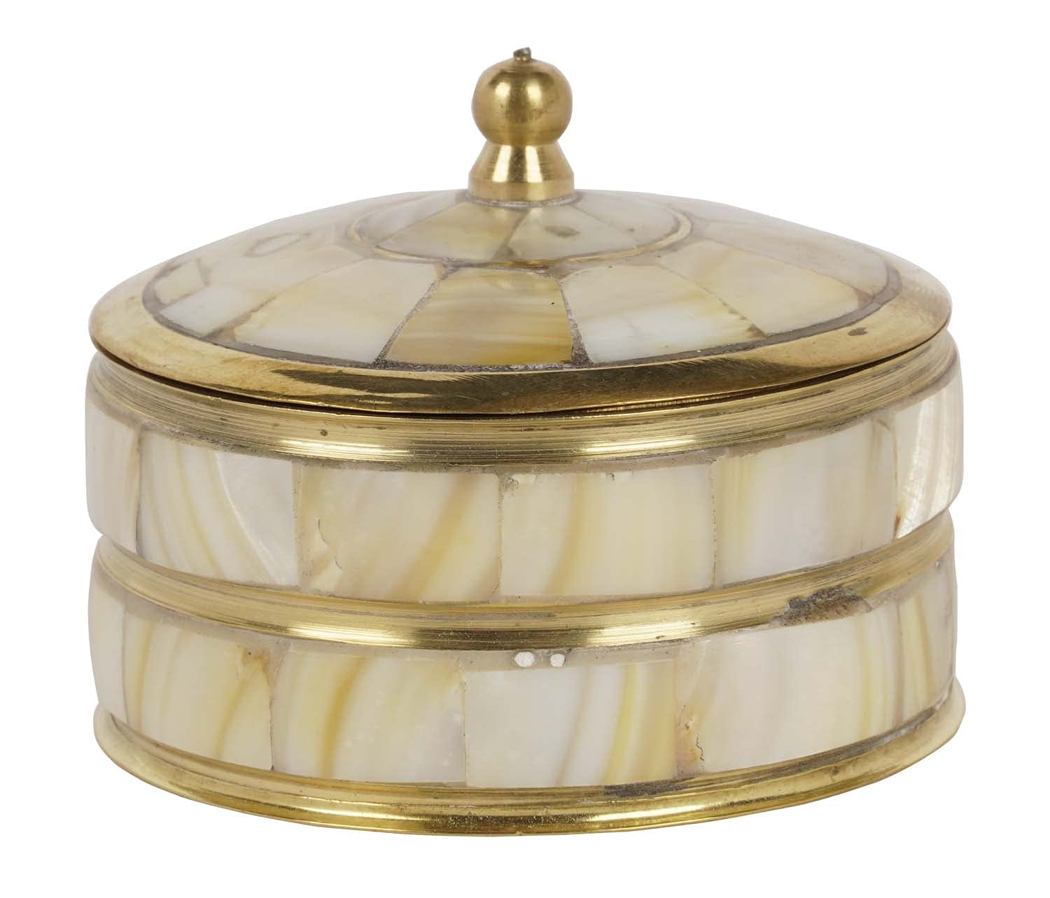 Elegant Brass Jewelry Box - Handcrafted Ring & Earrings Organizer, Decorative Storage Keepsake Gift for Women | Perfect for Dresser, Vanity & Travel