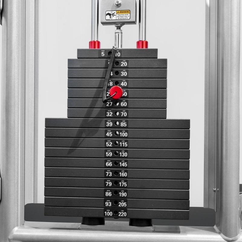 BodyKore MX1161 Dual Adjustable Pulley System - Functional Trainer for Home & Commercial Gyms - Perfect for Strength Training, Cable Exercises & Full-Body Workouts