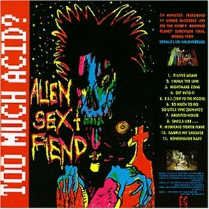 Alien Sex Fiend - Too Much Acid? Vinyl Record | Limited Edition Punk/Goth Music | Rebel Rec. SPV 82-3042 | Perfect for Collectors & Alternative Music Lovers