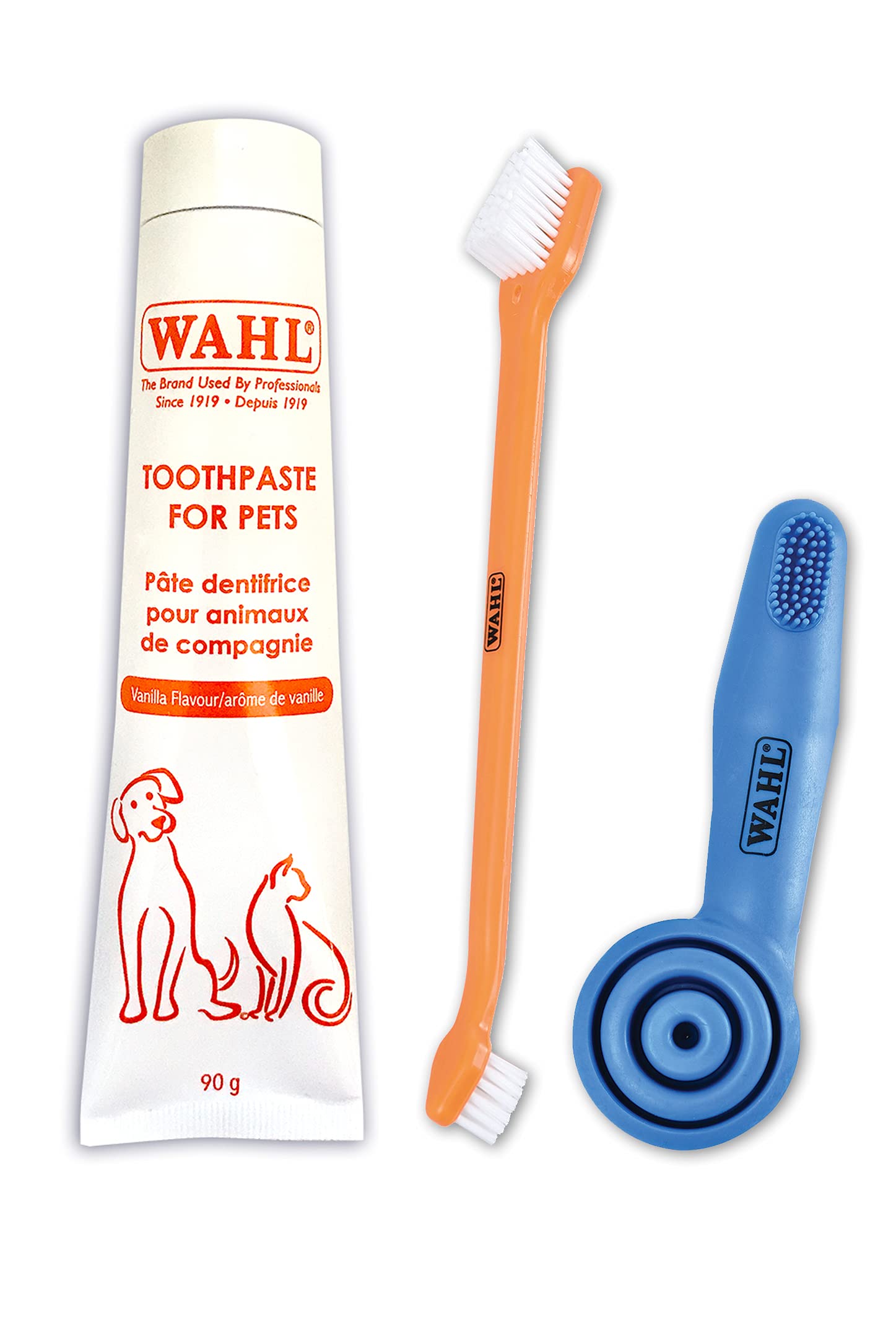 Wahl Canada 3-Piece Dog Dental Cleaning Kit - Professional Teeth Care & Easy Brushing for Dogs - Model 59854 | Perfect for At-Home Pet Dental Hygiene & Fresh Breath Maintenance