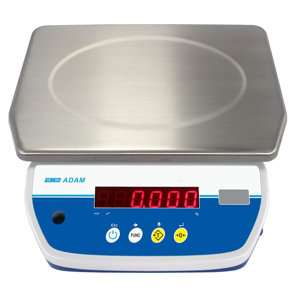 Adam Equipment ABW 32 Digital Waterproof Scale - 70lb/32kg Capacity, 0.01lb/5g Precision, IP67 & NSF Certified for Food Production, Industrial & Professional Kitchen Use - Perfect for Washdown Areas, Commercial Kitchens, and Hygienic Food Processing Environments