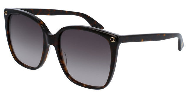 Gucci GG0022S Brown Square Logo Sunglasses for Women & Men - Luxury Designer Shades with UV Protection - Perfect for Beach, Driving & Fashion Outfits