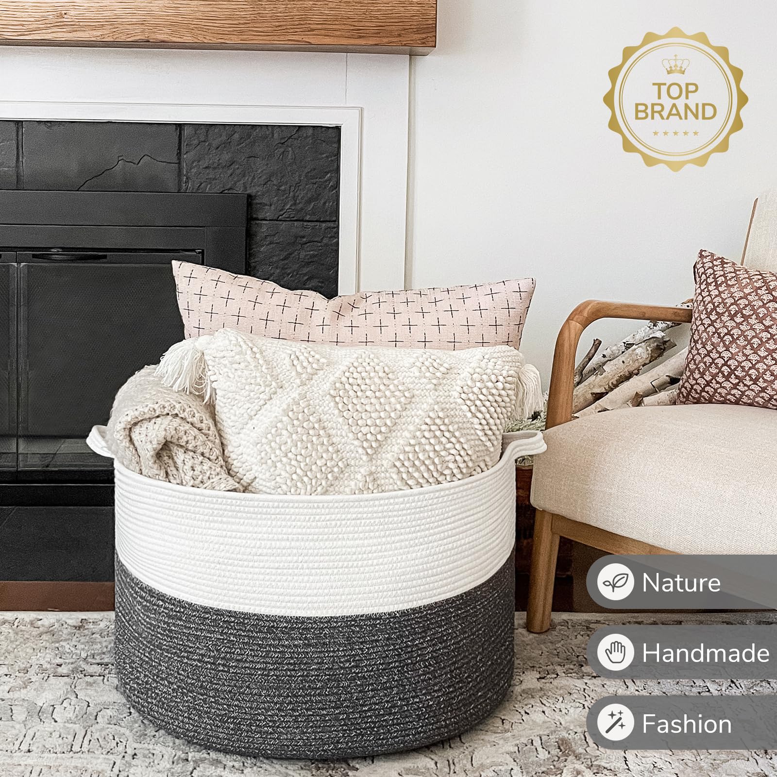 XXL Cotton Rope Basket 21.7