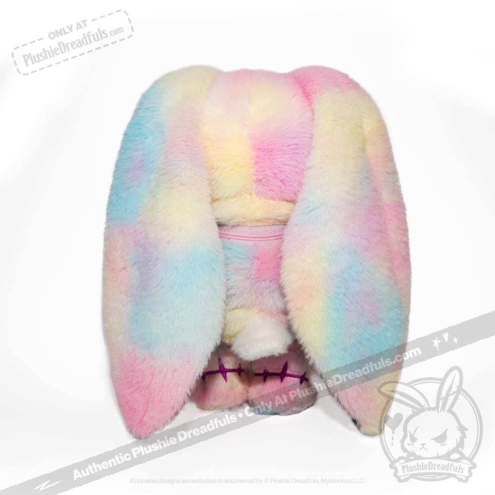 Plushie Dreadfuls Anxiety Rabbit Tie Dye Limited Edition Stuffed Animal - Soft Plush Toy for Stress Relief, Anxiety Comfort & Emotional Support