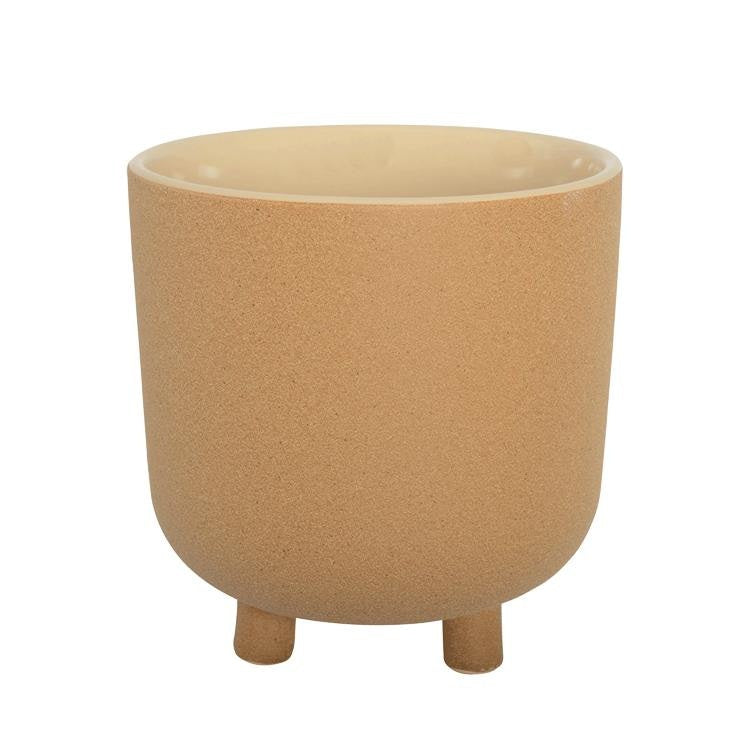 Camilla Planter Pot - Ceramic Pumpkin Spice Design for Indoor Plants, Succulents & Home Decor | Perfect for Fall, Thanksgiving & Autumn Table Centerpieces