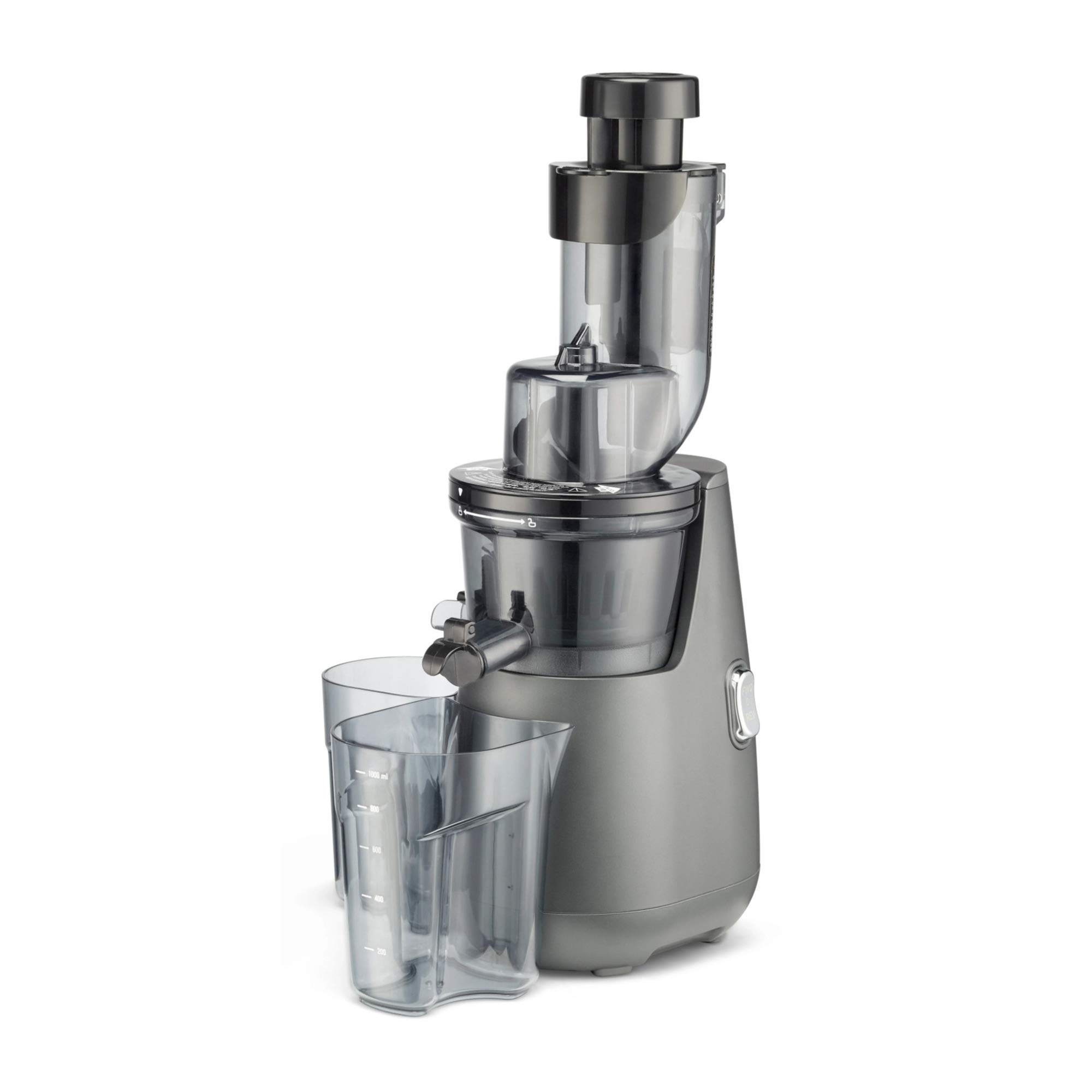 Cuisinart CSJ-300 Easy Clean Slow Juicer - Black and Grey Cold Press Juicer for Healthy Drinks, Detox & Smoothies - Perfect for Home Kitchen & Juice Bars