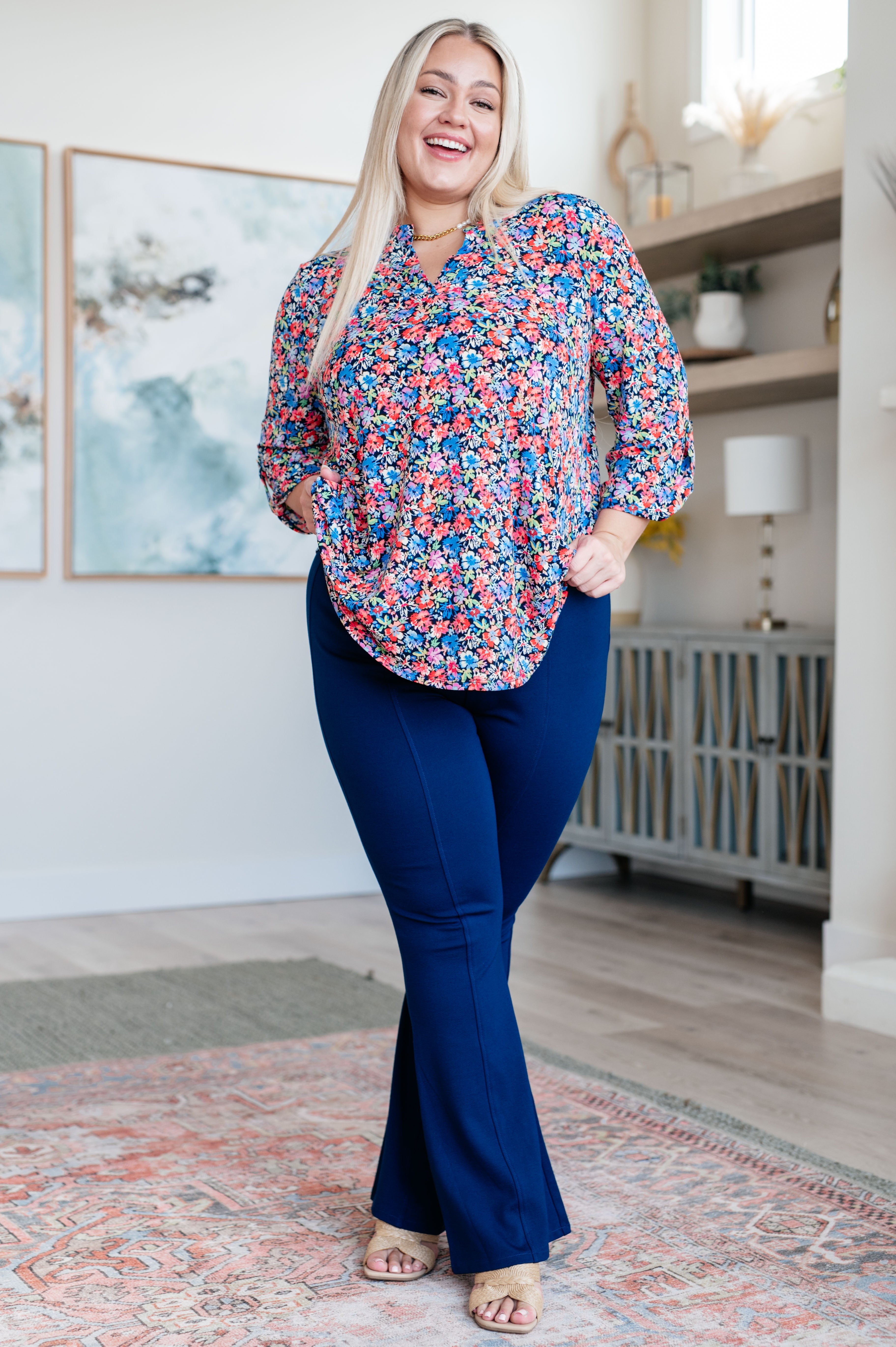 Magic Flare Pants for Women - 11 Vibrant Colors | High Waisted Wide Leg Trousers | Perfect for Casual Wear, Office & Date Nights